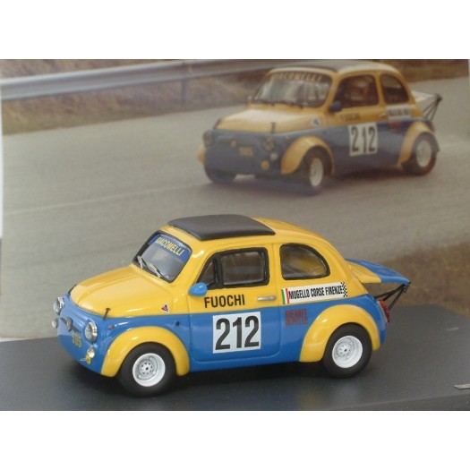 Fiat 500 Abarth 595 #212 Campionato Italiano 1972 Fuochi Mugello Corse - Standard Built 1:43